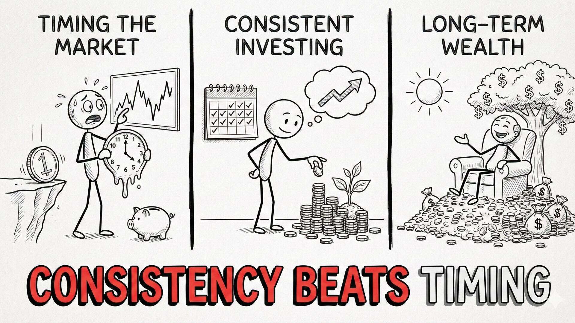 Why Consistency Beats Timing in Wealth Building